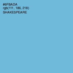 #6FBADA - Shakespeare Color Image