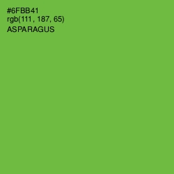 #6FBB41 - Asparagus Color Image