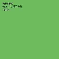 #6FBB60 - Fern Color Image