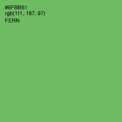 #6FBB61 - Fern Color Image