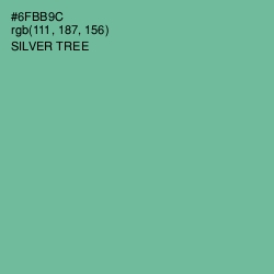 #6FBB9C - Silver Tree Color Image