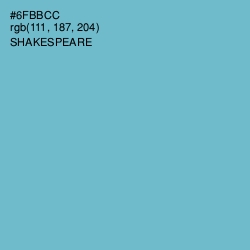 #6FBBCC - Shakespeare Color Image