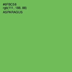 #6FBC58 - Asparagus Color Image