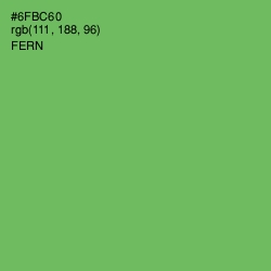 #6FBC60 - Fern Color Image