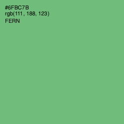 #6FBC7B - Fern Color Image