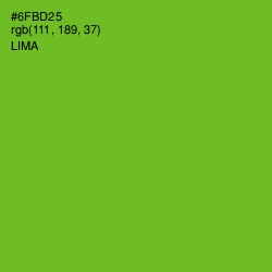 #6FBD25 - Lima Color Image