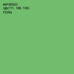 #6FBD6D - Fern Color Image