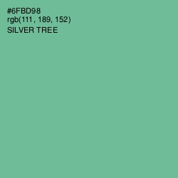 #6FBD98 - Silver Tree Color Image