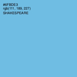 #6FBDE3 - Shakespeare Color Image