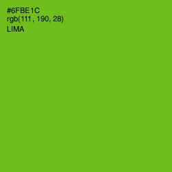 #6FBE1C - Lima Color Image