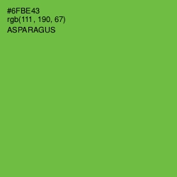 #6FBE43 - Asparagus Color Image