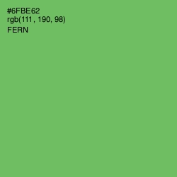 #6FBE62 - Fern Color Image