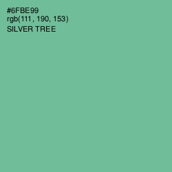 #6FBE99 - Silver Tree Color Image