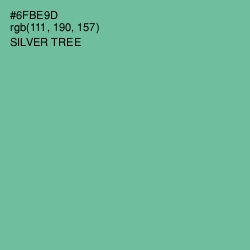 #6FBE9D - Silver Tree Color Image
