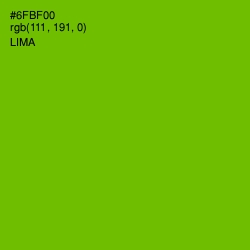 #6FBF00 - Lima Color Image