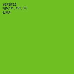 #6FBF25 - Lima Color Image