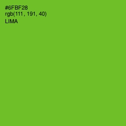 #6FBF28 - Lima Color Image