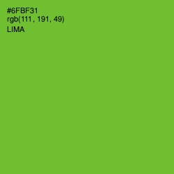 #6FBF31 - Lima Color Image