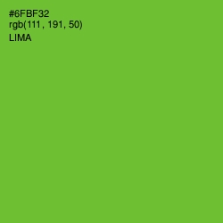 #6FBF32 - Lima Color Image