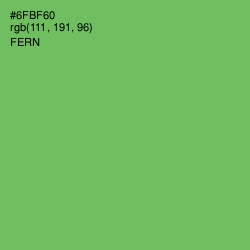 #6FBF60 - Fern Color Image