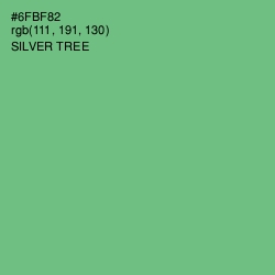 #6FBF82 - Silver Tree Color Image