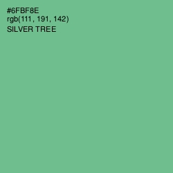 #6FBF8E - Silver Tree Color Image