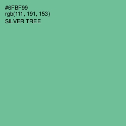 #6FBF99 - Silver Tree Color Image