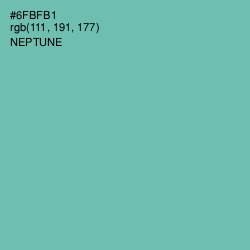 #6FBFB1 - Neptune Color Image