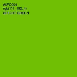 #6FC004 - Bright Green Color Image