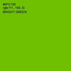 #6FC100 - Bright Green Color Image