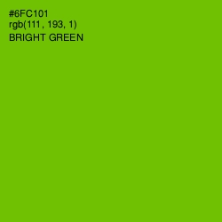 #6FC101 - Bright Green Color Image