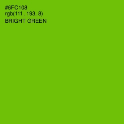 #6FC108 - Bright Green Color Image