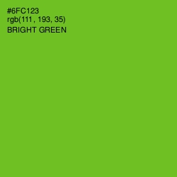 #6FC123 - Bright Green Color Image