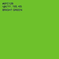 #6FC12B - Bright Green Color Image