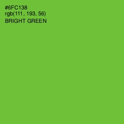 #6FC138 - Bright Green Color Image