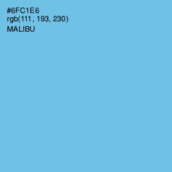 #6FC1E6 - Malibu Color Image