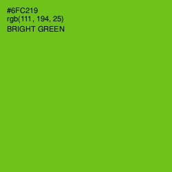 #6FC219 - Bright Green Color Image