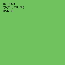 #6FC25D - Mantis Color Image