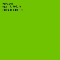 #6FC301 - Bright Green Color Image