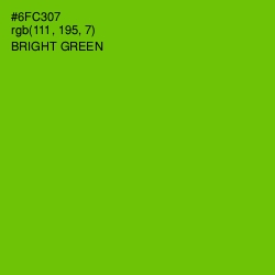 #6FC307 - Bright Green Color Image