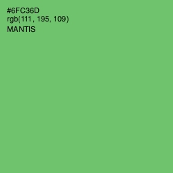 #6FC36D - Mantis Color Image