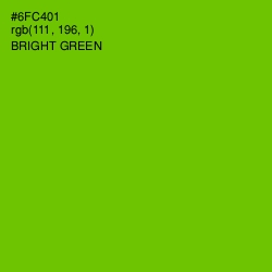 #6FC401 - Bright Green Color Image