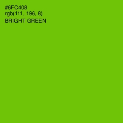 #6FC408 - Bright Green Color Image