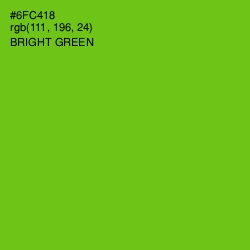 #6FC418 - Bright Green Color Image