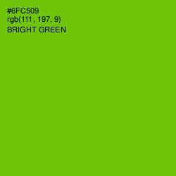 #6FC509 - Bright Green Color Image