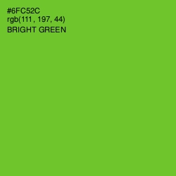 #6FC52C - Bright Green Color Image