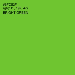 #6FC52F - Bright Green Color Image