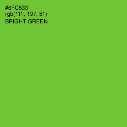 #6FC533 - Bright Green Color Image