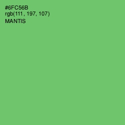 #6FC56B - Mantis Color Image