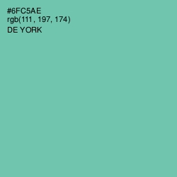 #6FC5AE - De York Color Image